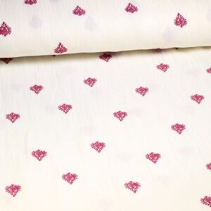 Ornement en coton hydrophile pour bébé brodé