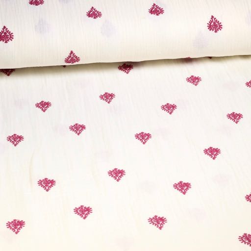 Ornement en coton hydrophile pour bébé brodé