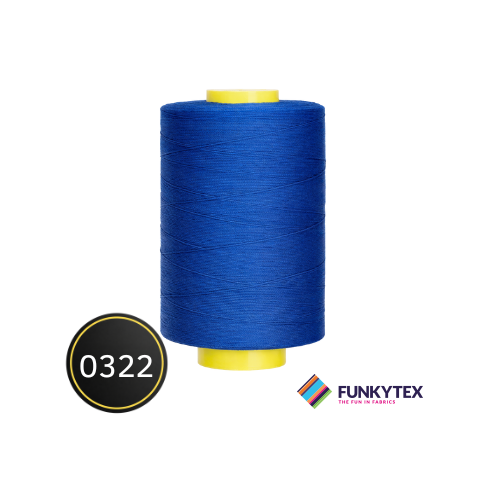 Fil à coudre Atelier 1000 mètres Funkytex Cobalt