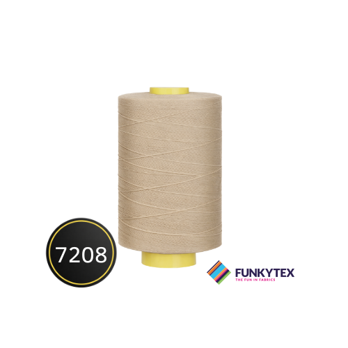 Fil à coudre Atelier 1000 mètres Funkytex Beige foncé