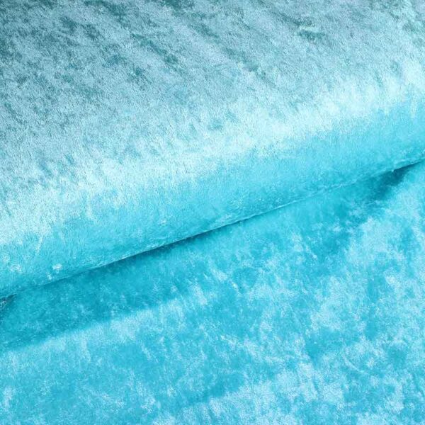 Velours de panne aqua