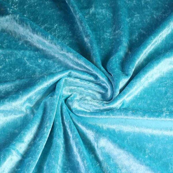 Velours de panne aqua