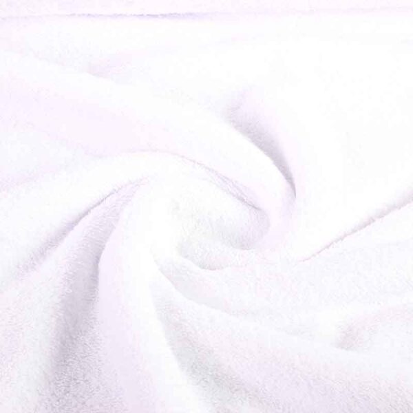 Tissu éponge blanc
