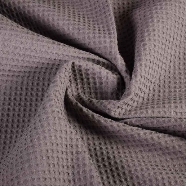 Coton gaufré gris foncé
