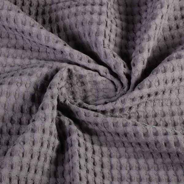 Coton gaufré grand gris foncé