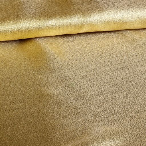 Organza fantaisie crêpé or