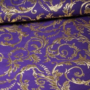 Jacquard baroque violet/or