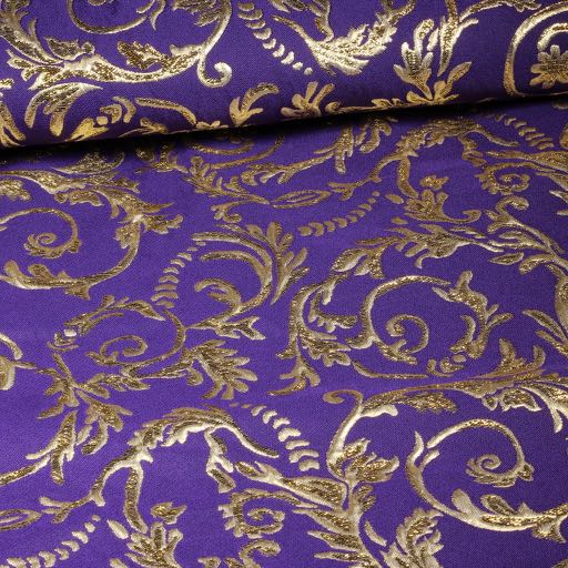 Jacquard baroque violet/or