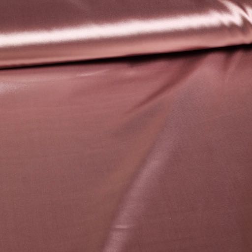 Satin soyeux stretch Vieux rose