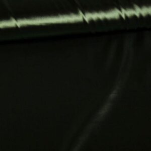 Satin soyeux stretch vert armée