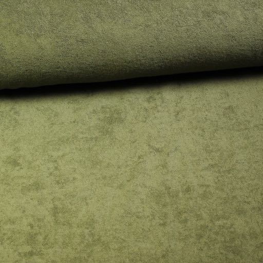 Tissu éponge extensible Vert armée