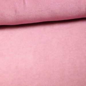 Tissu éponge extensible Vieux rose