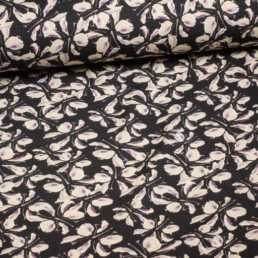 Lin viscose imprimé fleurs 4