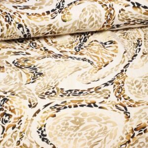 Lin viscose imprimé fleurs 5