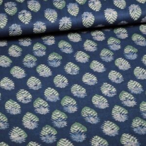 Voile de coton Batik Plumes