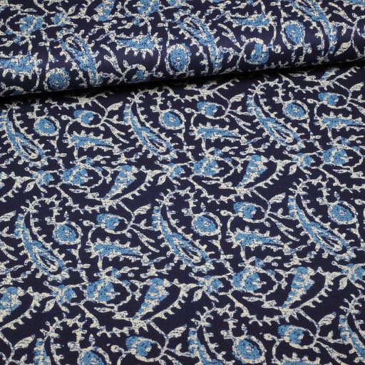 Voile de coton Batik paisley