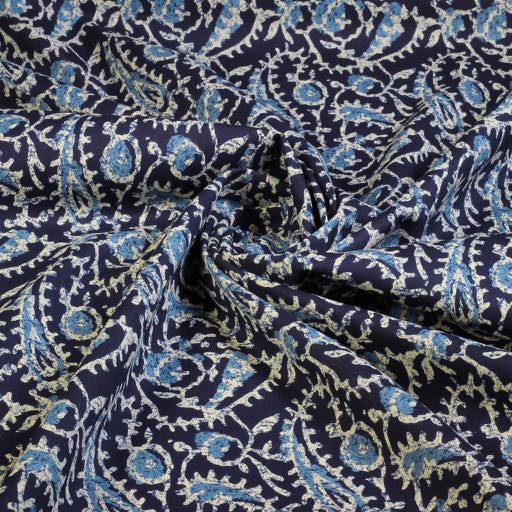 Voile de coton Batik paisley