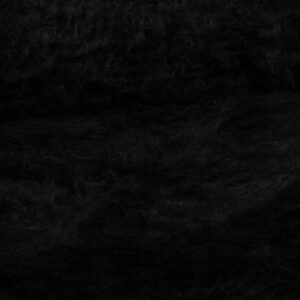 Fausse fourrure à poils longs / Peluche noire