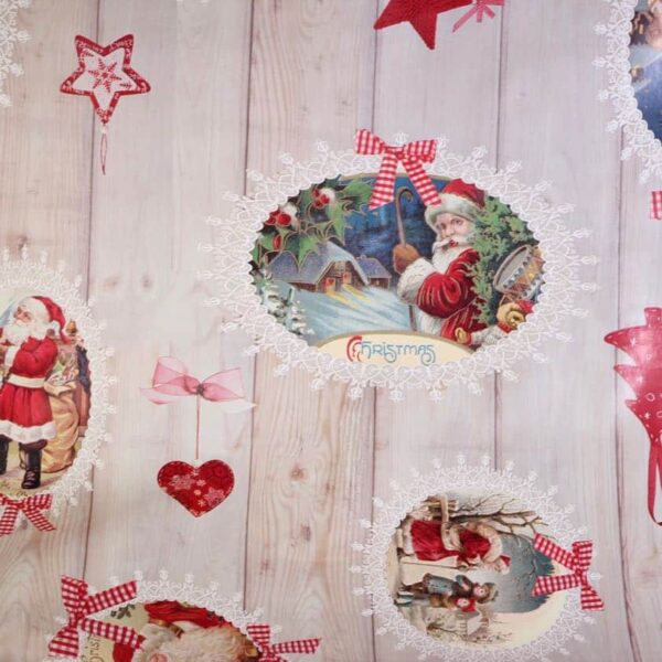 Père Noël de luxe en toile cirée