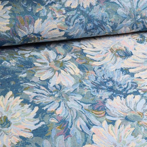 Tissu Gobelin fleurs vintage