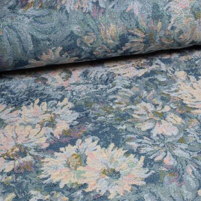 Tissu Gobelin fleurs vintage