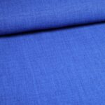 Linnenlook stof kobalt melange