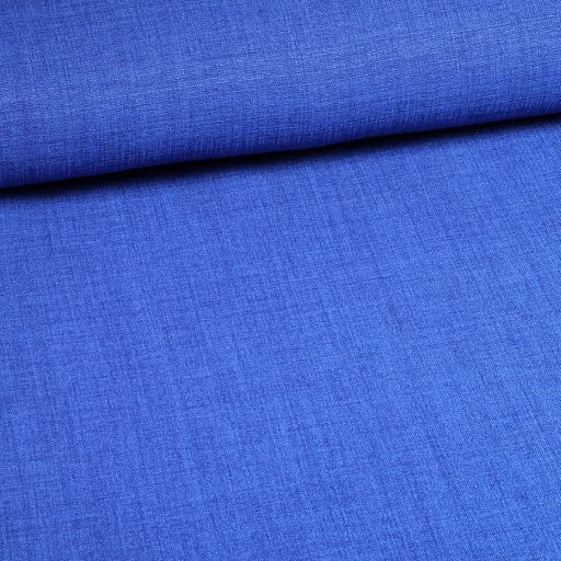 Tissu lin look cobalt melange
