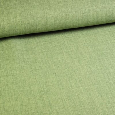 Tissu lin vert melange