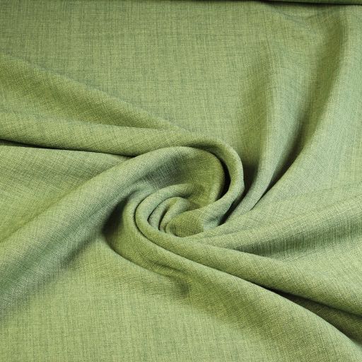 Tissu lin vert melange