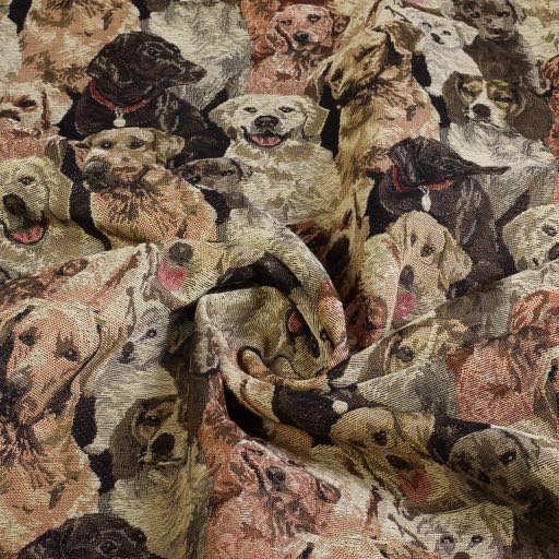 Tissu Gobelin chiens