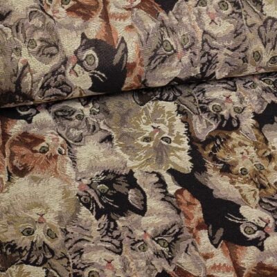 Tissu Gobelin chats