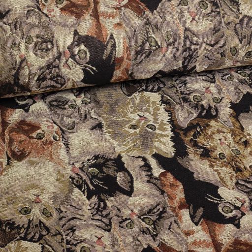 Tissu Gobelin chats