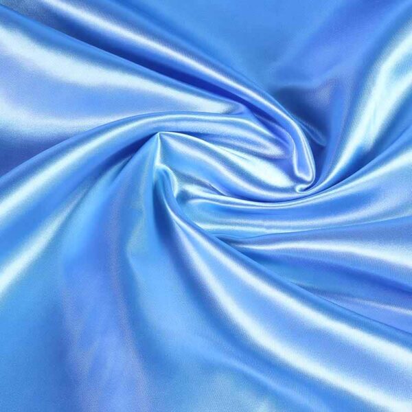 Tissu satin bleu bébé
