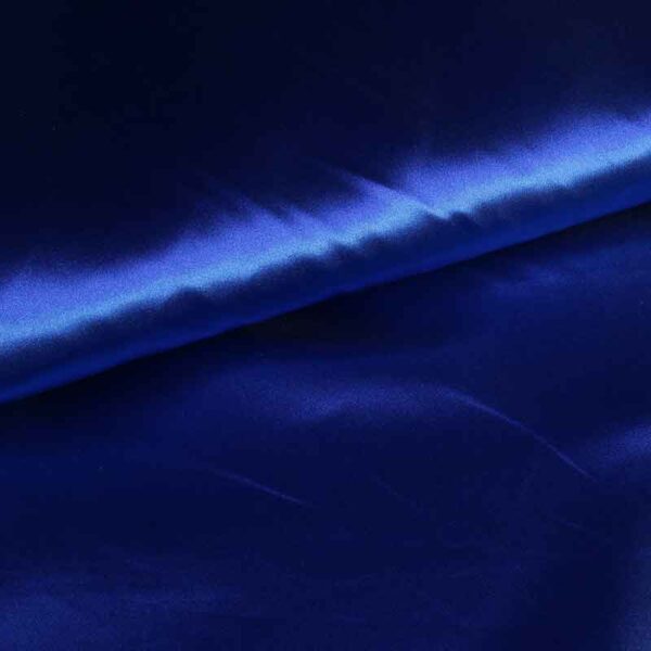 Tissu satin cobalt