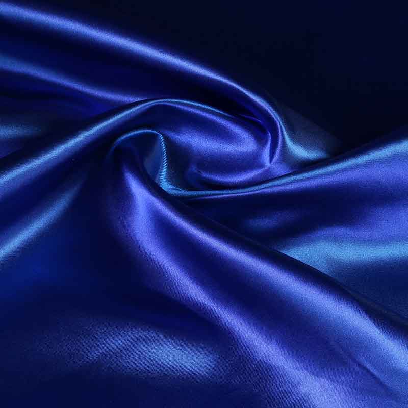 Tissu satin cobalt