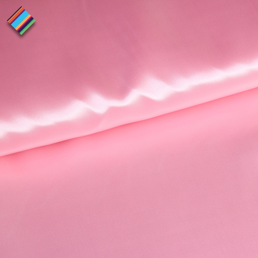 Tissu satin babyrose