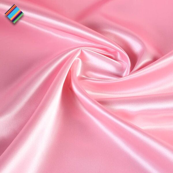 Tissu satin babyrose