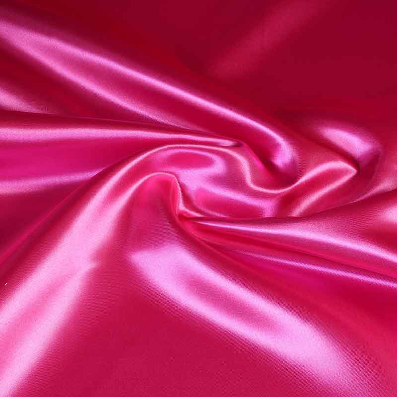 Tissu satin fuchsia