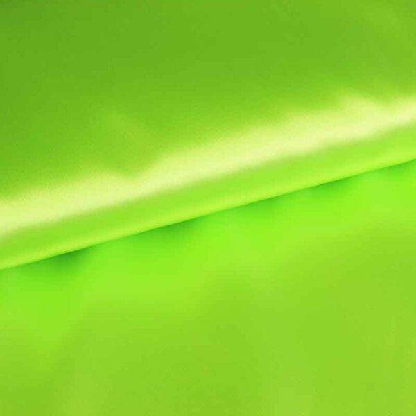 Tissu satin fluor vert