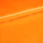 Satijn stof fluor oranje