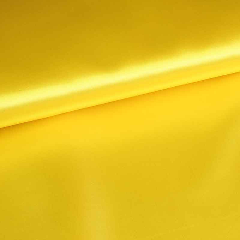 Tissu satin jaune clair