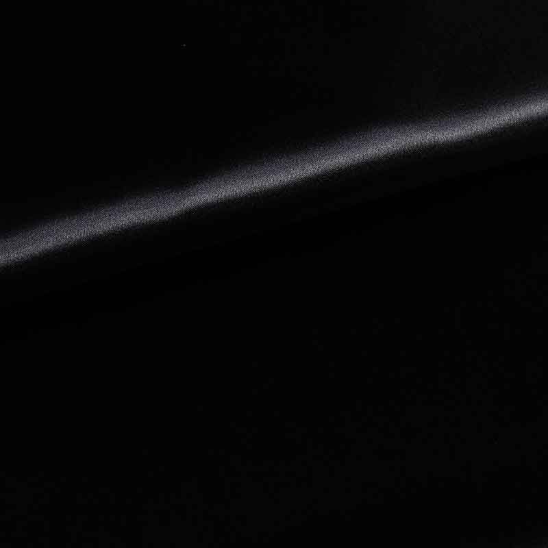 Tissu satin noir