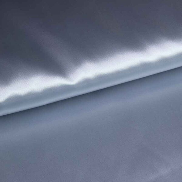 Tissu satin argent