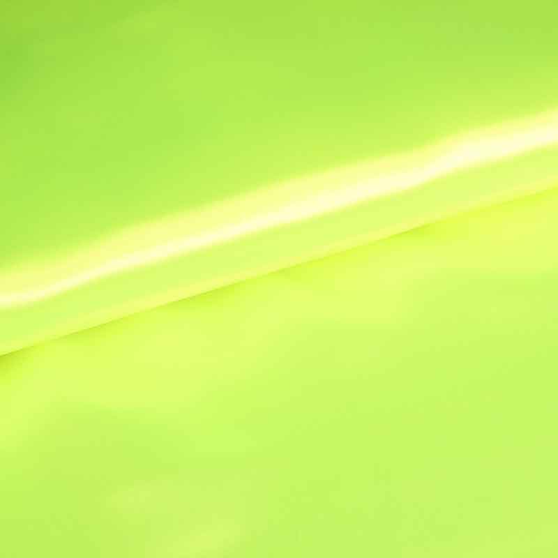 Tissu satin fluor jaune