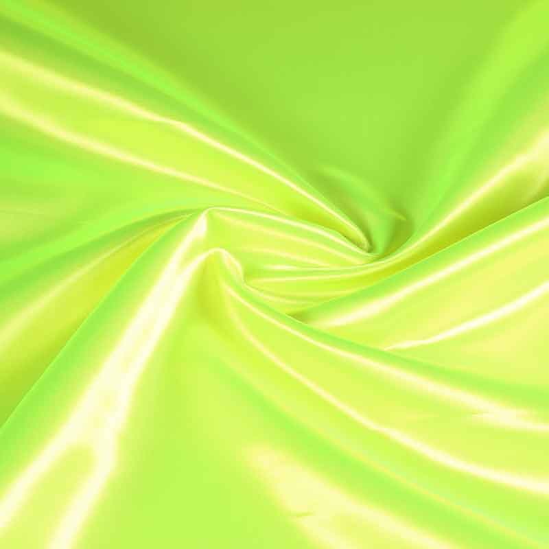 Tissu satin fluor jaune