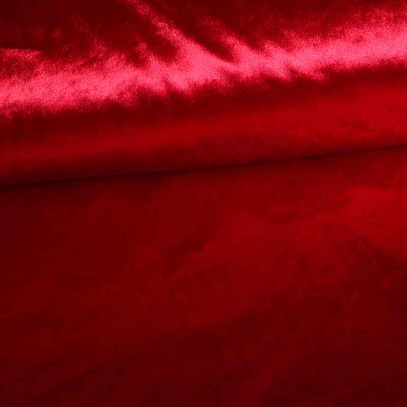 Tissu velvet rouge