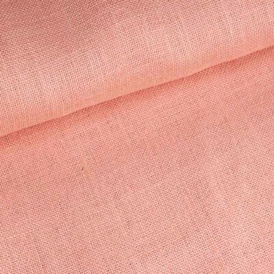 Tissu jute vieux rose