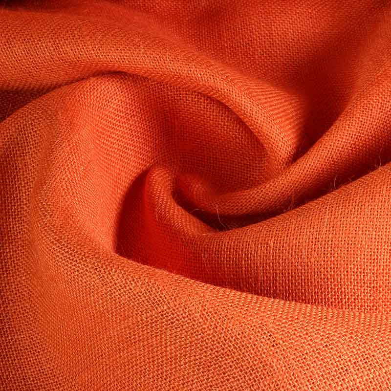 Tissu jute orange