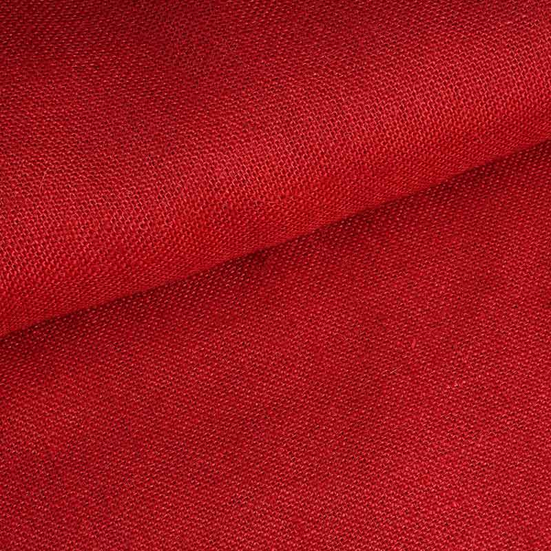 Tissu jute rouge