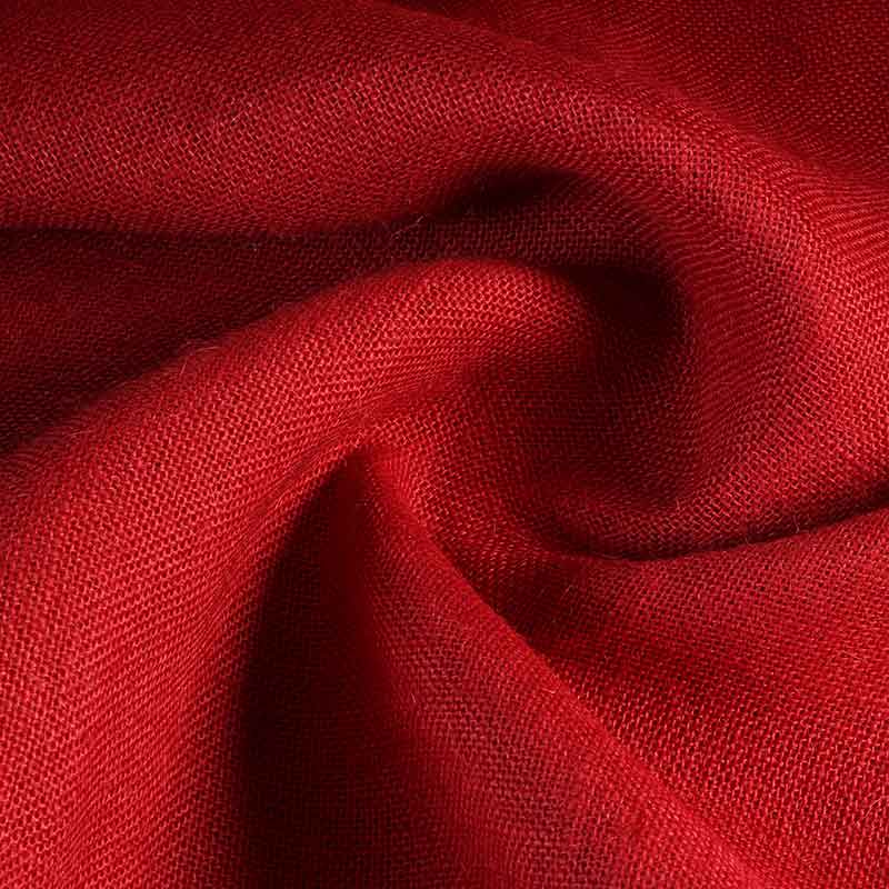 Tissu jute rouge